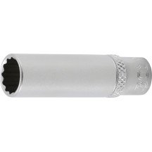 Chave de soquete longa de 1/4, 12 pontas 10mm.