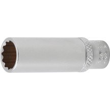 Chave de soquete longa de 1/4, 12 pontas 11 mm