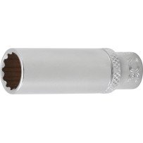Chave de soquete longa de 1/4, 12 pontas 11 mm