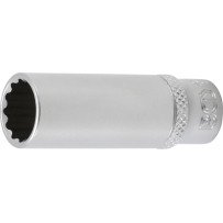 Chave de soquete longa de 1/4, 12 pontas 12 mm.