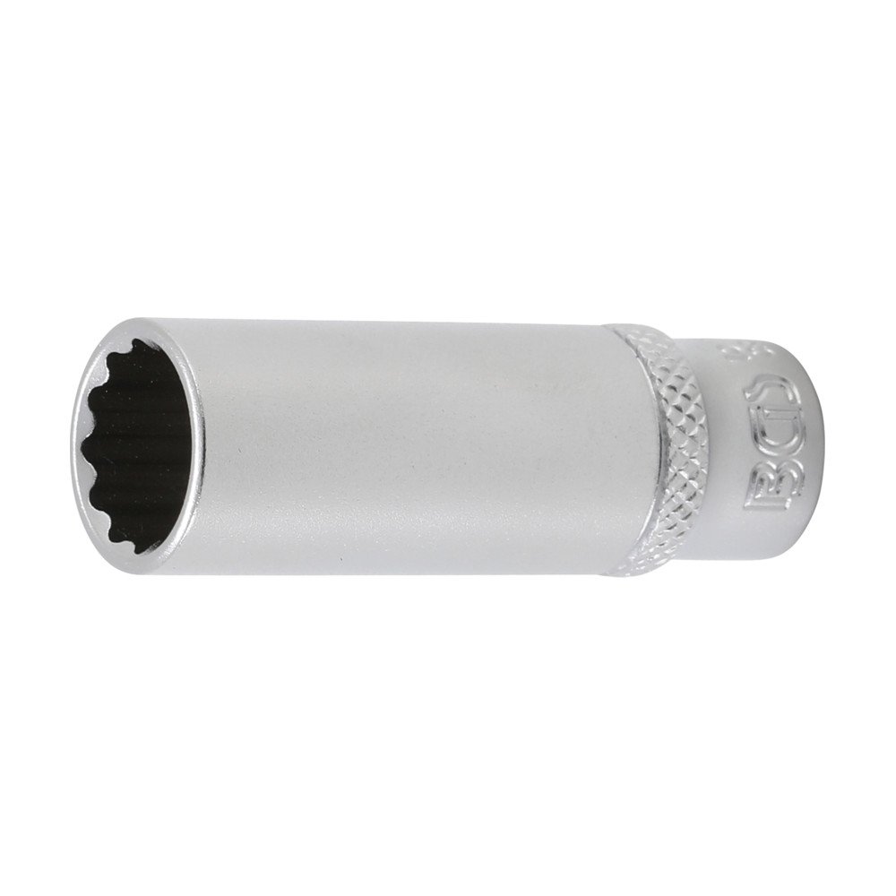 Chave de soquete longa de 1/4, 12 pontas 12 mm.