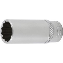 Chave de soquete longa de 1/4, 12 pontas 13 mm