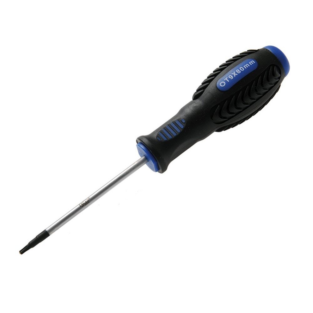 Chave de fenda | com perfil T (para Torx) T9 | Comprimento da lâmina 80 mm. Chave de fenda | com perfil T (para Torx) T9 | Comprimento da lâmina 80 mm.