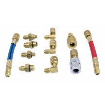 Kit de adaptadores para conexiones de carga de aire acondicionado R12 R134A