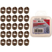 Peças de reposição roscadas inserções Δ M6 x 1.0 mm Δ 25 peças