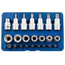 Conjunto de 23 peças de chaves de vidro e dicas de Torx