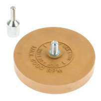 Disco de caucho quita adhesivos