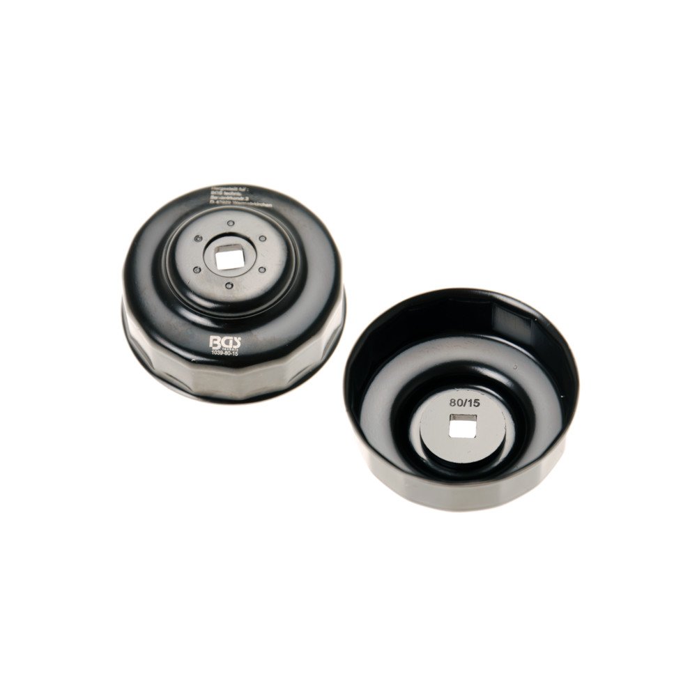 Copo do filtro de óleo | 15 lados | Ø 80 mm | para Honda, Mazda, Nissan, Opel