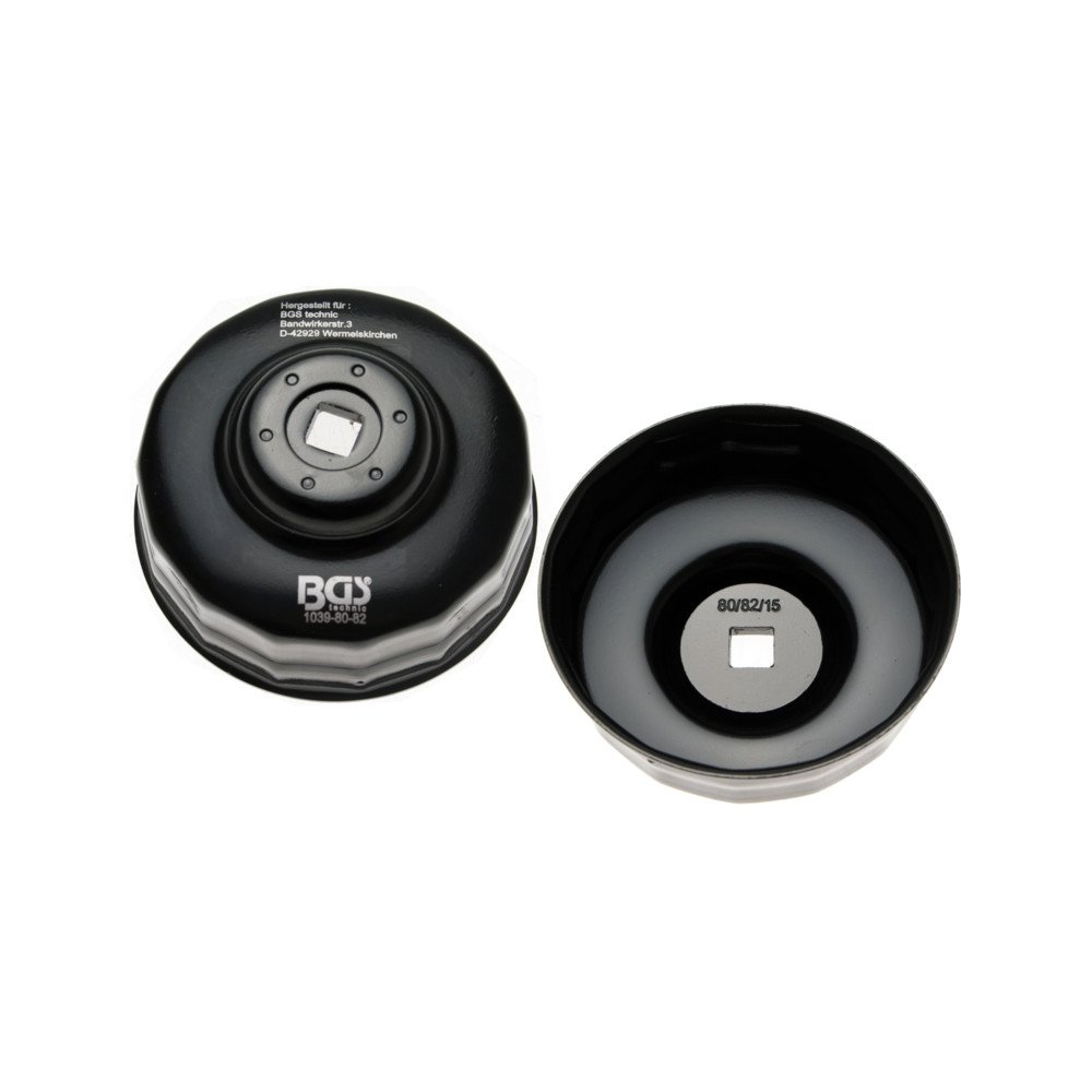 Filtro de óleo Cazolet Δ 15 caras Δ Ø 80 - 82 mm Δ para Honda, Mazda, Nissan, Subaru, Toyota