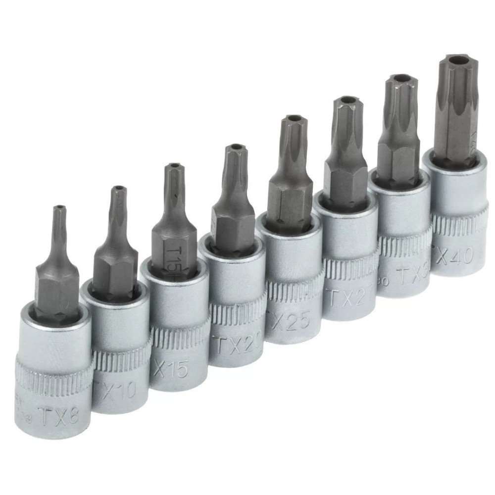 Game Torx 1/4 "Teclas T8-T40 Inviolable
