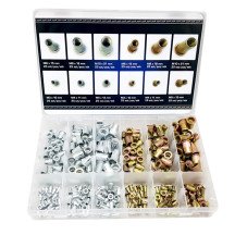 Conjunto de porcas remachable Alumínio e aço 300 peças