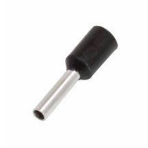 Terminal de cabo isolado E1508 Black 100 Pcs