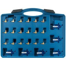 Conjunto de medidor de vazão common rail com 24 adaptadores