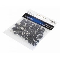 Terminal de cabo isolado E1508 Black 100 Pcs