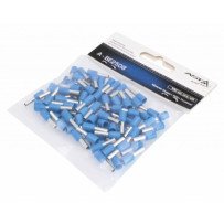 Terminal de cabo isolado E2508 Azul 100 Pcs