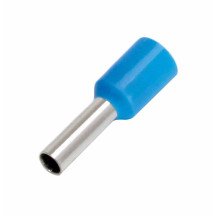Terminal de cabo isolado E2508 Azul 100 Pcs