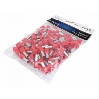 Terminal de cabo isolado E1012 Red 100 Pcs