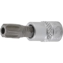 Chave de soquete de 1/4" com ponta Torx TH50 inviolável