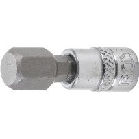 Llave de vaso 1/4 con punta Allen 10mm.