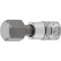 Chave de soquete de 1/4 com ponta Allen de 12mm