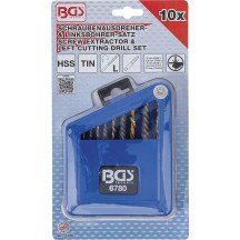 Extratores de parafuso e Esboço de corte esquerdo HSS titânio-nitriated 2 - 7,5 mm