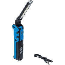 Luminária articulada LED COB de 5 W alimentada por bateria