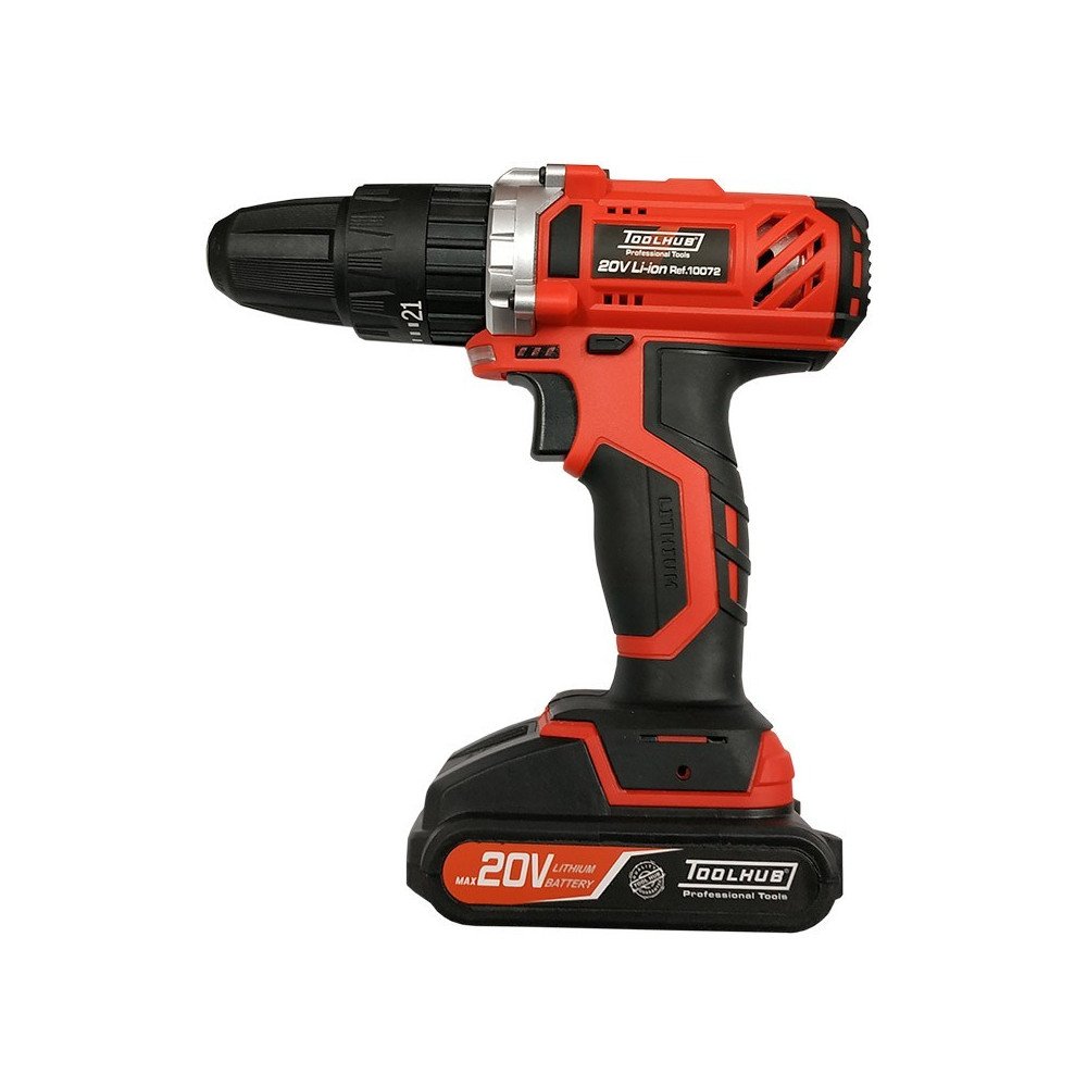 Taladro / atornillador con función percutor inalámbrico 20V