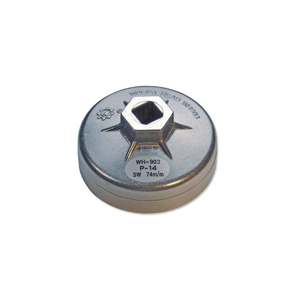 Recipiente para filtro de óleo | 14 rostos | Ø 74 mm | para Audi, BMW, Mercedes-Benz, Opel, VW Recipiente para filtro de óleo | 14 rostos | Ø 74 mm | para Audi, BMW, Mercedes-Benz, Opel, VW