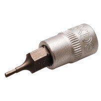 Llave de vaso 1/4 con punta Allen 1,5mm.