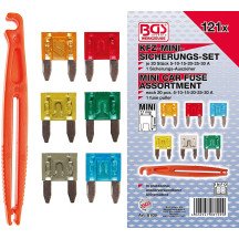 Sortimento 121 Mini fusíveis para automotivo