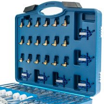 Conjunto de medidor de vazão common rail com 24 adaptadores