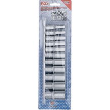 CONJUNTO DE CHAVES DE SOQUETE DE 12 LADOS, 3/8 POLEGADA, 11 PEÇAS