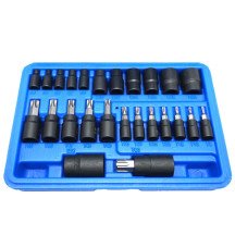 Conjunto de soquetes e bits Torx de 25 peças