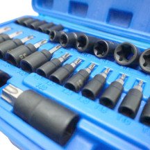 Conjunto de soquetes e bits Torx de 25 peças