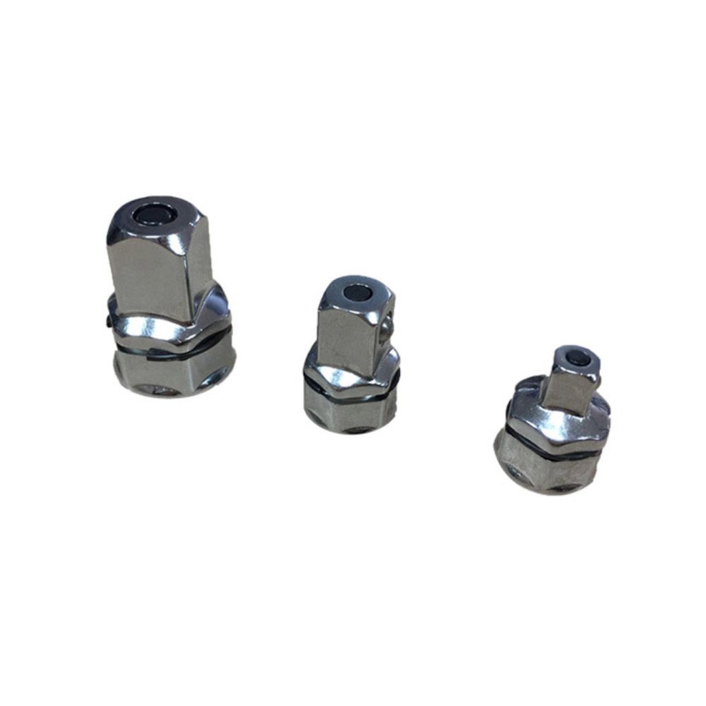 Conjunto de adaptadores de soquete para catraca de 1/4”, 3/8” e 1/2”