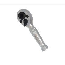 Catraca curta de 1/4" e 72 dentes e suporte para brocas