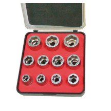 Juego de vasos 3/8? para quitar tuercas dañadas – 11 Pzs.