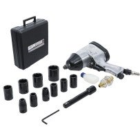 Chave de impacto de 1/2" com ferramentas de 312 Nm