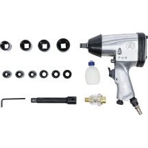 Chave de impacto 1/2 com ferramentas de 312 Nm