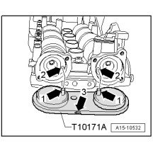 Juego de calado distribucion motores VAG 1.2/1.4TFSi y 1.4/1.6FSi