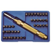 Jogo automático do alfabeto + numeração de 4 mm.