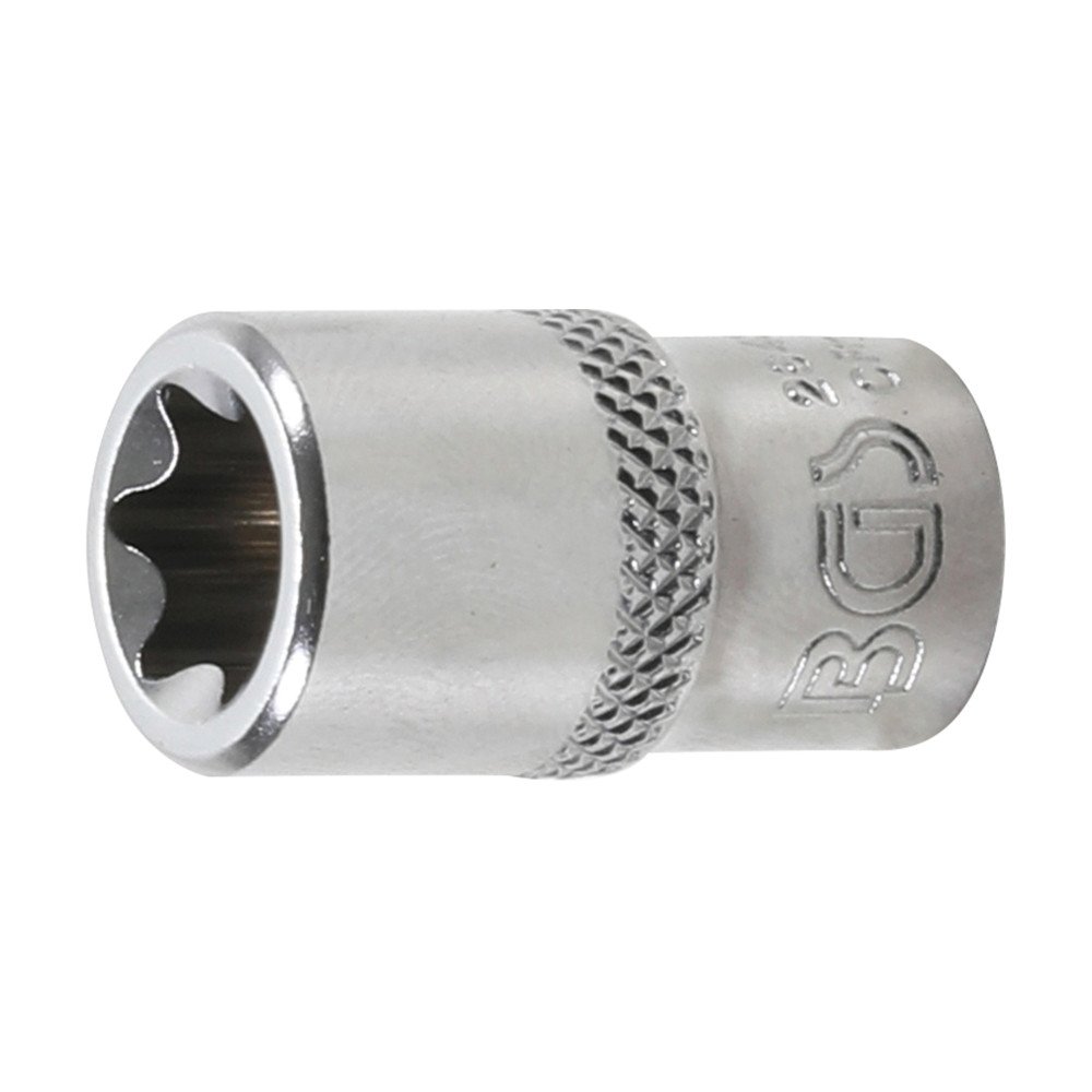 Chave soquete curta T-Star (Torx) E12 de 1/4"