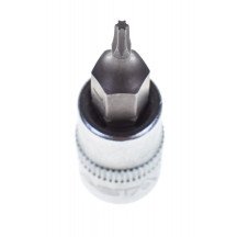 Llave de vaso 1/4 con punta Torx T6
