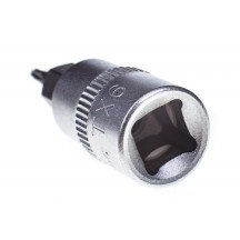 Llave de vaso 1/4 con punta Torx T6