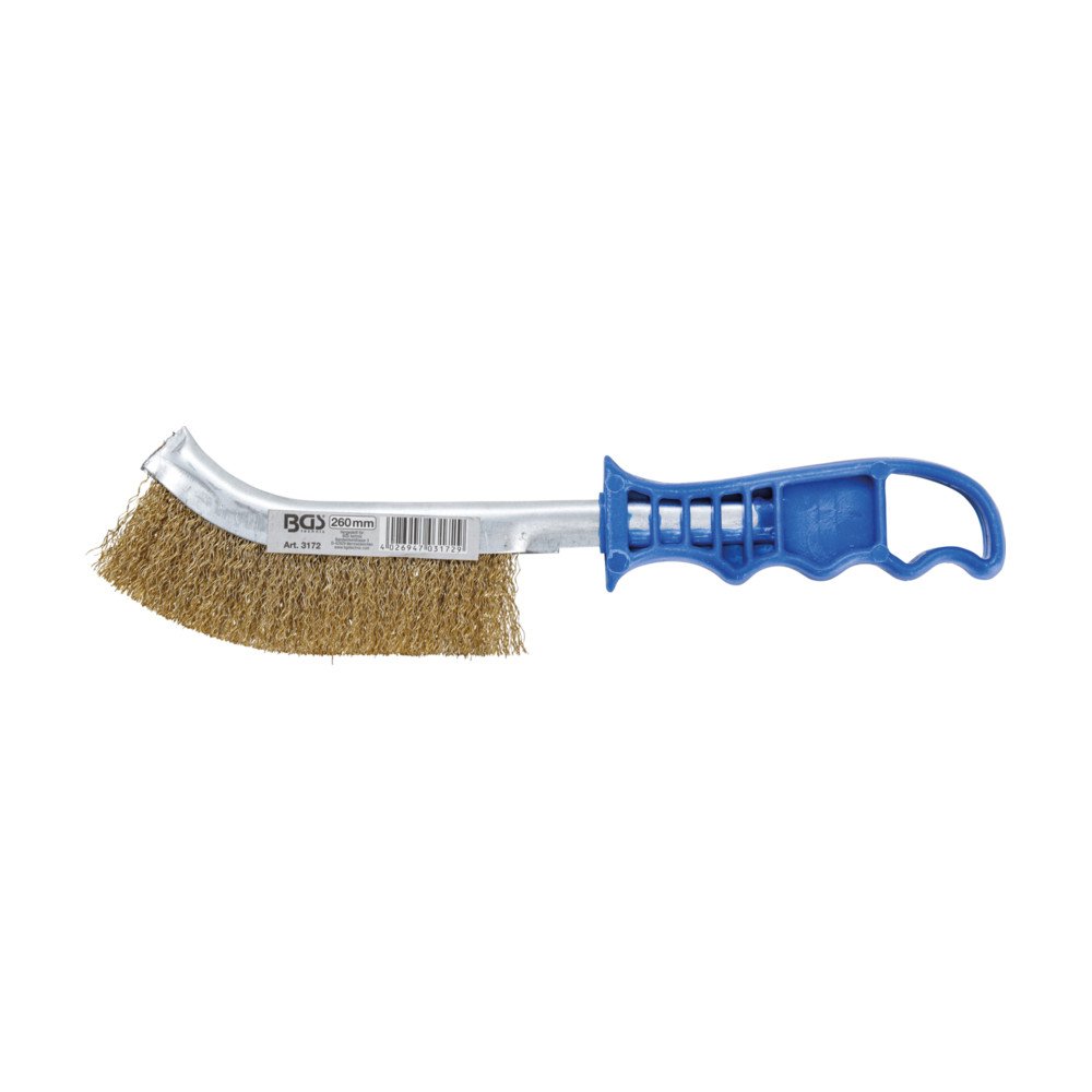 Escova de rosca de arame latonado 260 mm Escova de rosca de arame latonado 260 mm