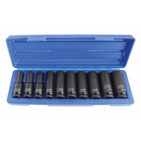 Juego 10 llaves de vaso de impacto 1/2 largos