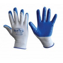 Luvas protetoras parcialmente cobertas por Nitrile T-9 (L)