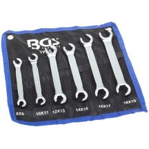 Jogo 6 chaves duplas abertas (Racores) 8x9-18x19 mm.