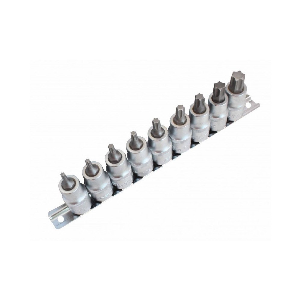 Juego de vasos 1/2 con punta Torx 9 piezas