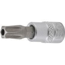 Chave de soquete de 1/4" com ponta Torx TH45 inviolável